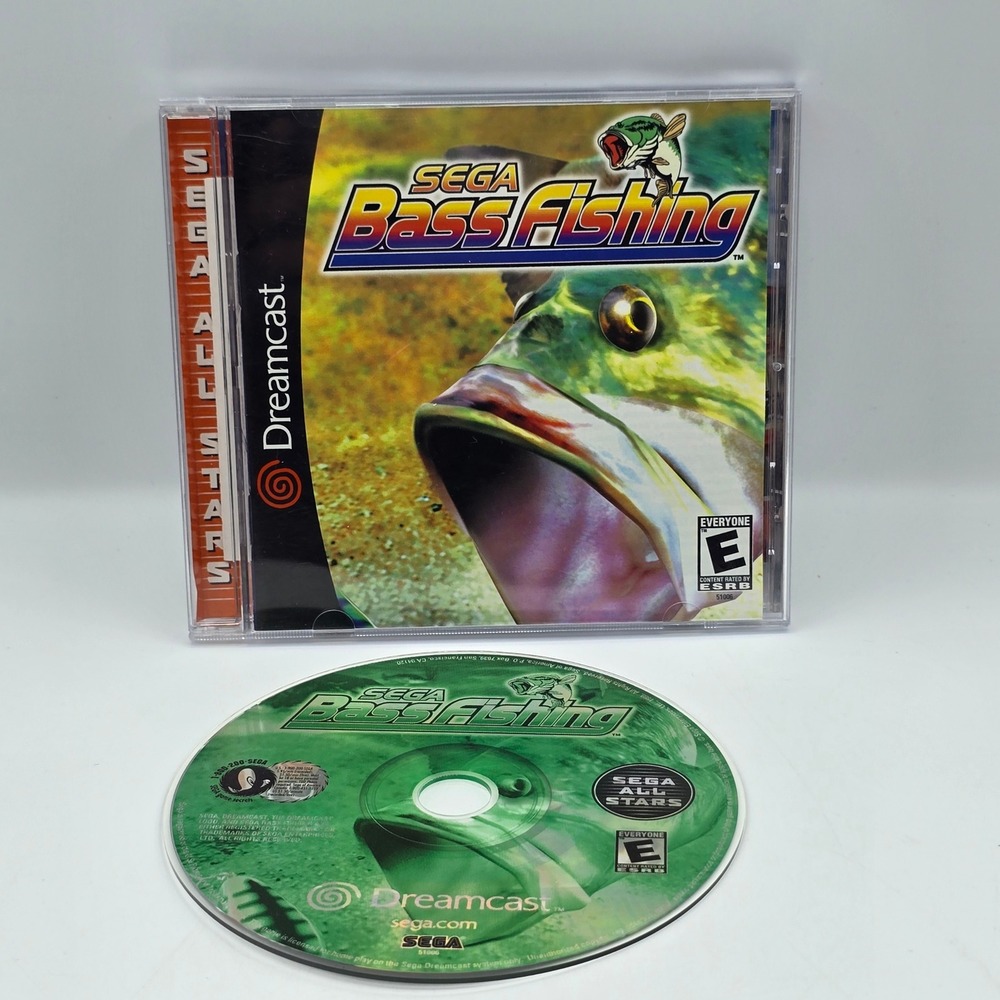 Sega Bass Fishing Sega All Stars Dreamcast Video Game 51006 NTSC-U
